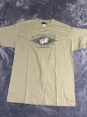 High Rollers Craps Club Graphic Tee Mens XL Green